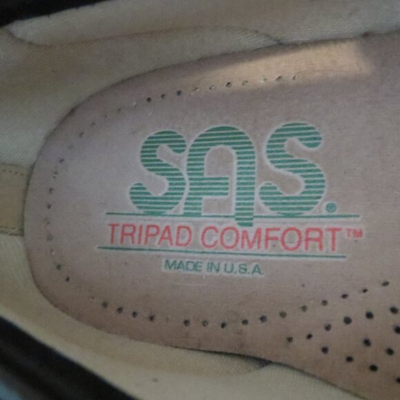 Women's Black SAS Penny Loafers Wedges Slip On Shoes Size 10 M EUC - Picture 10 of 10